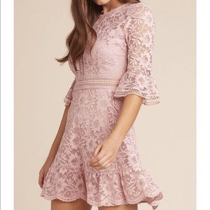 Never worn BB Dakota Blush Lace Dress